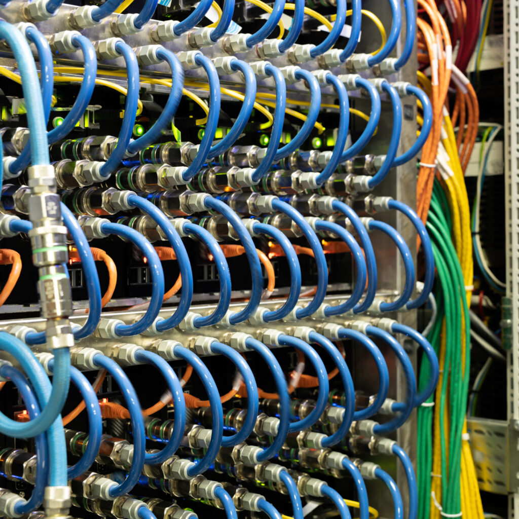 equipment in server room